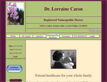 Tablet Screenshot of drlorrainecaron.com